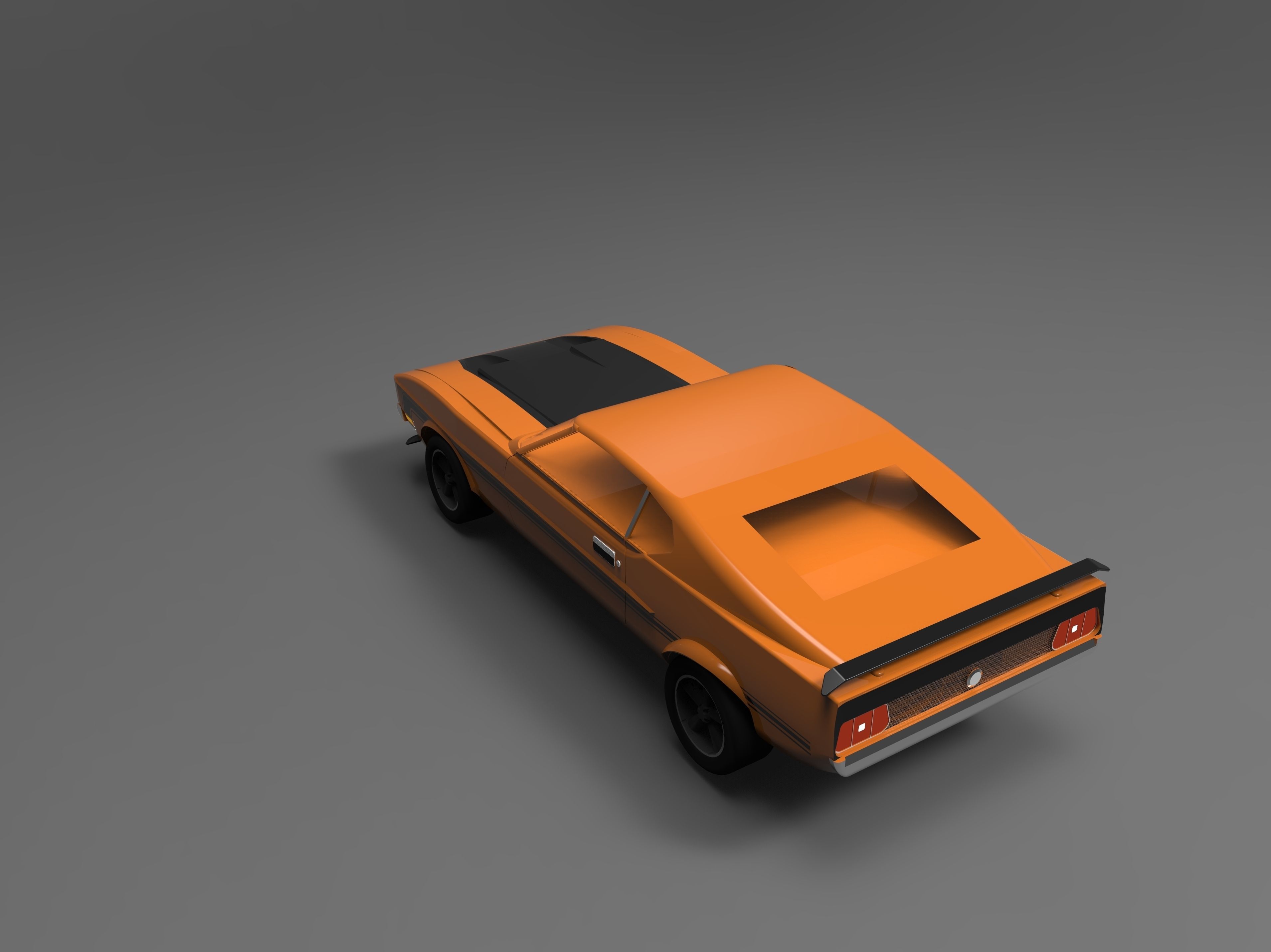 1971 Boss 351mach 1 beta v3 Free 3D model_7
