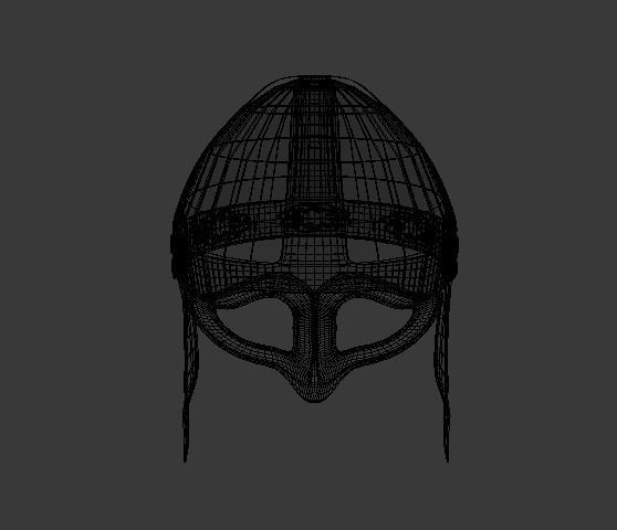 Leather Helmet High-Poly 3D model_2