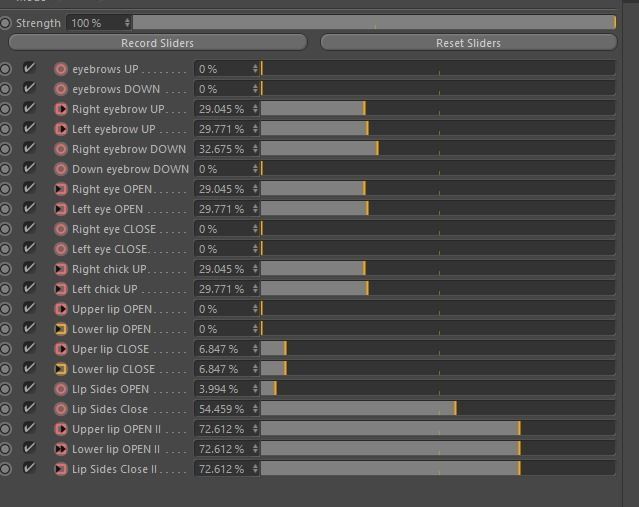 Controllable face movements Low-poly 3D model_4