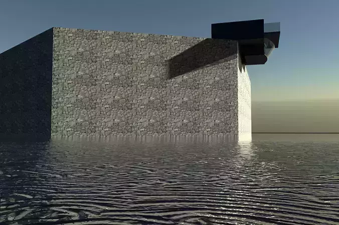 Island in the middle of nowhere Free 3D model