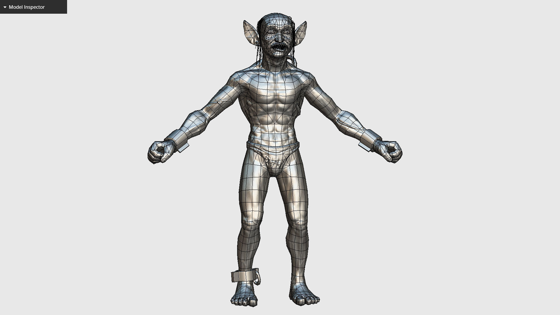 Gorllum Alien Troll Mutant Game Character Low-poly 3D model_23