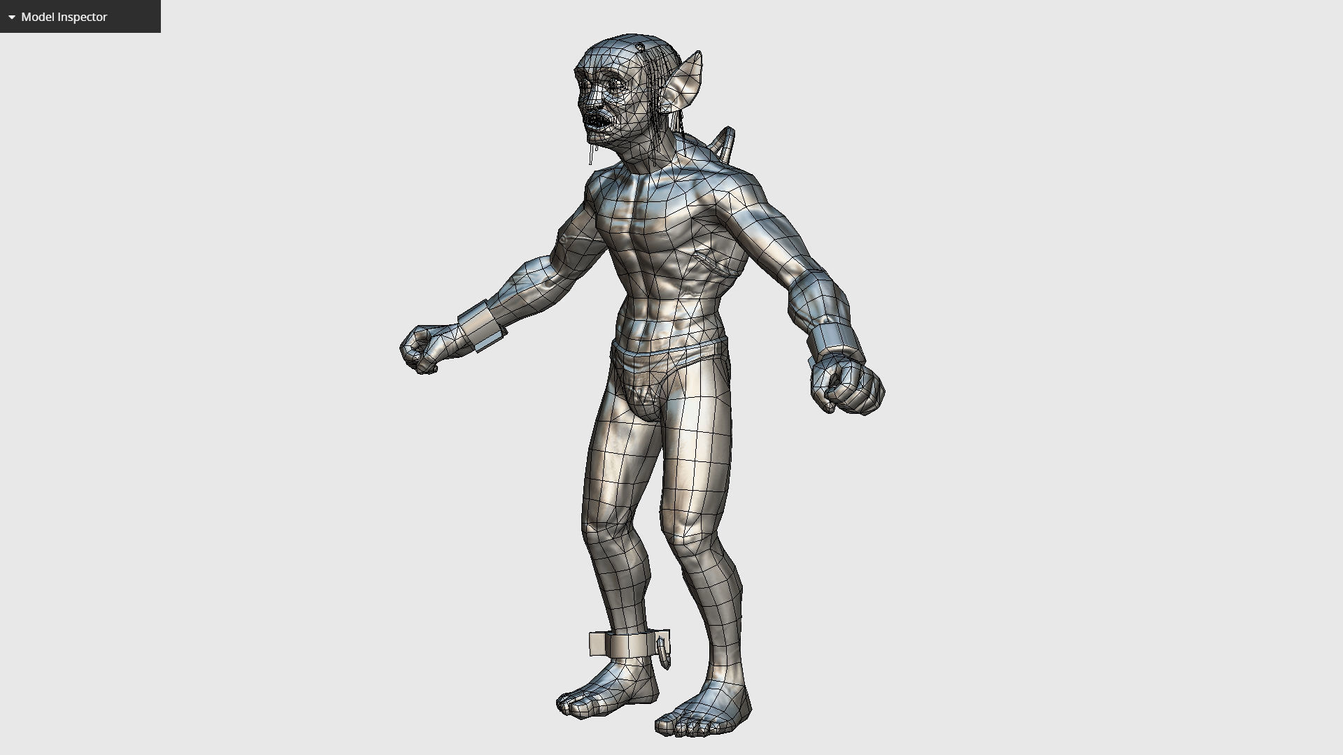 Gorllum Alien Troll Mutant Game Character Low-poly 3D model_20