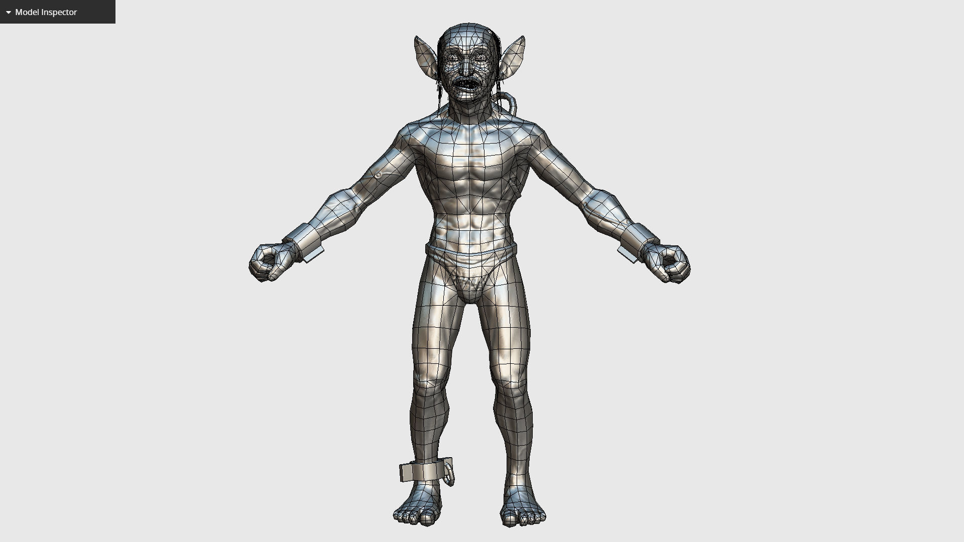 Gorllum Alien Troll Mutant Game Character Low-poly 3D model_16