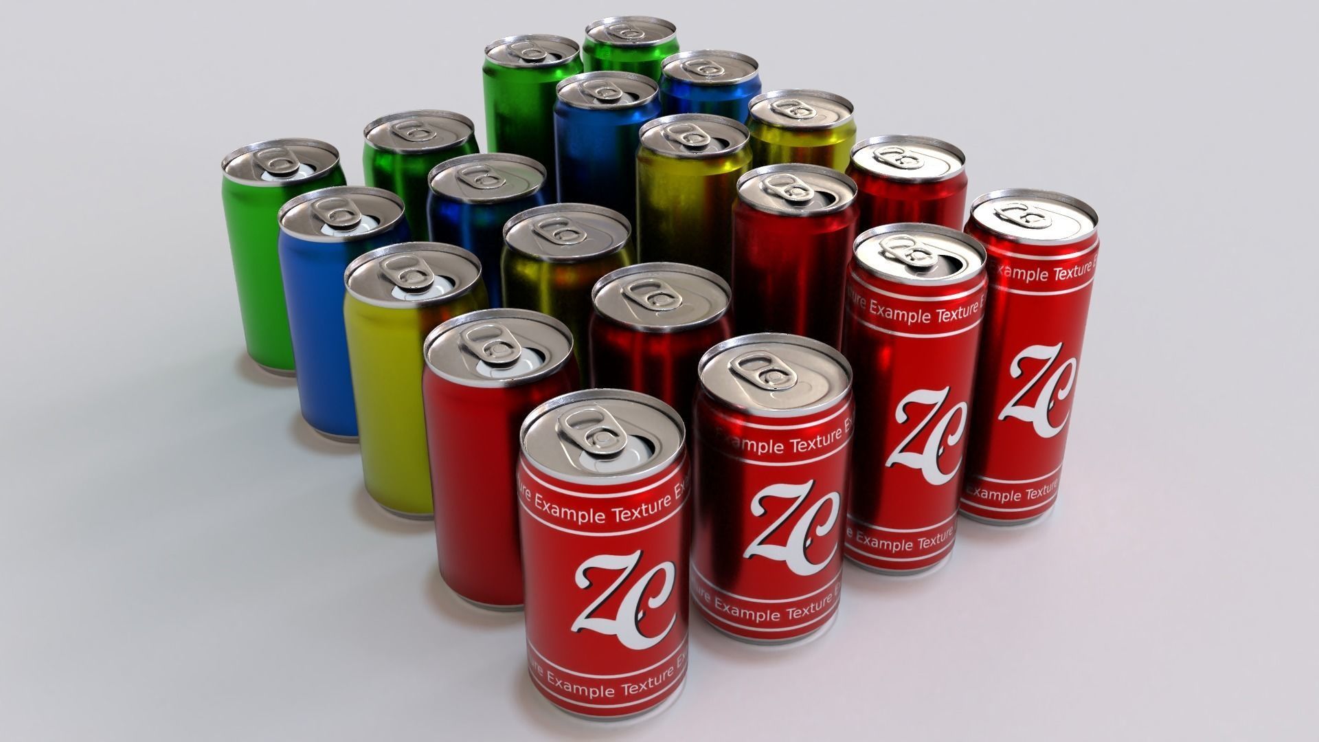 Soda Cans 3D model_1