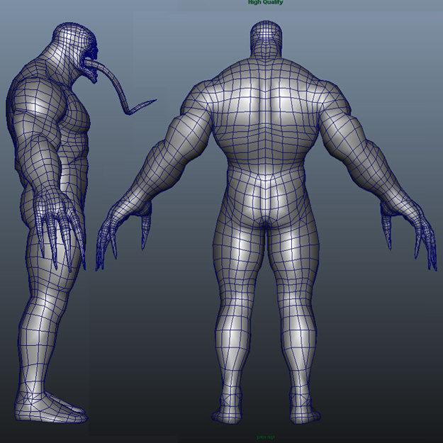 Venom wallpaper 3D model_8