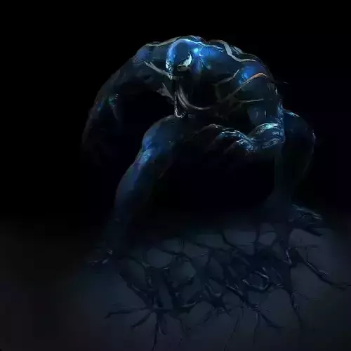 Venom wallpaper 3D model