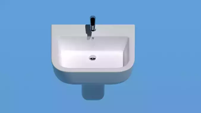 Cooke and Lewis Affini bathroom basins and mixer tap Free 3D model