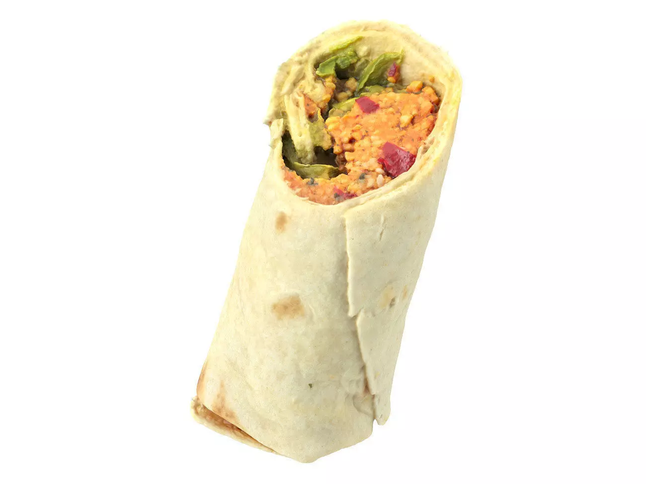 Photorealistic Couscous Wrap 3D Scan 3D model_0