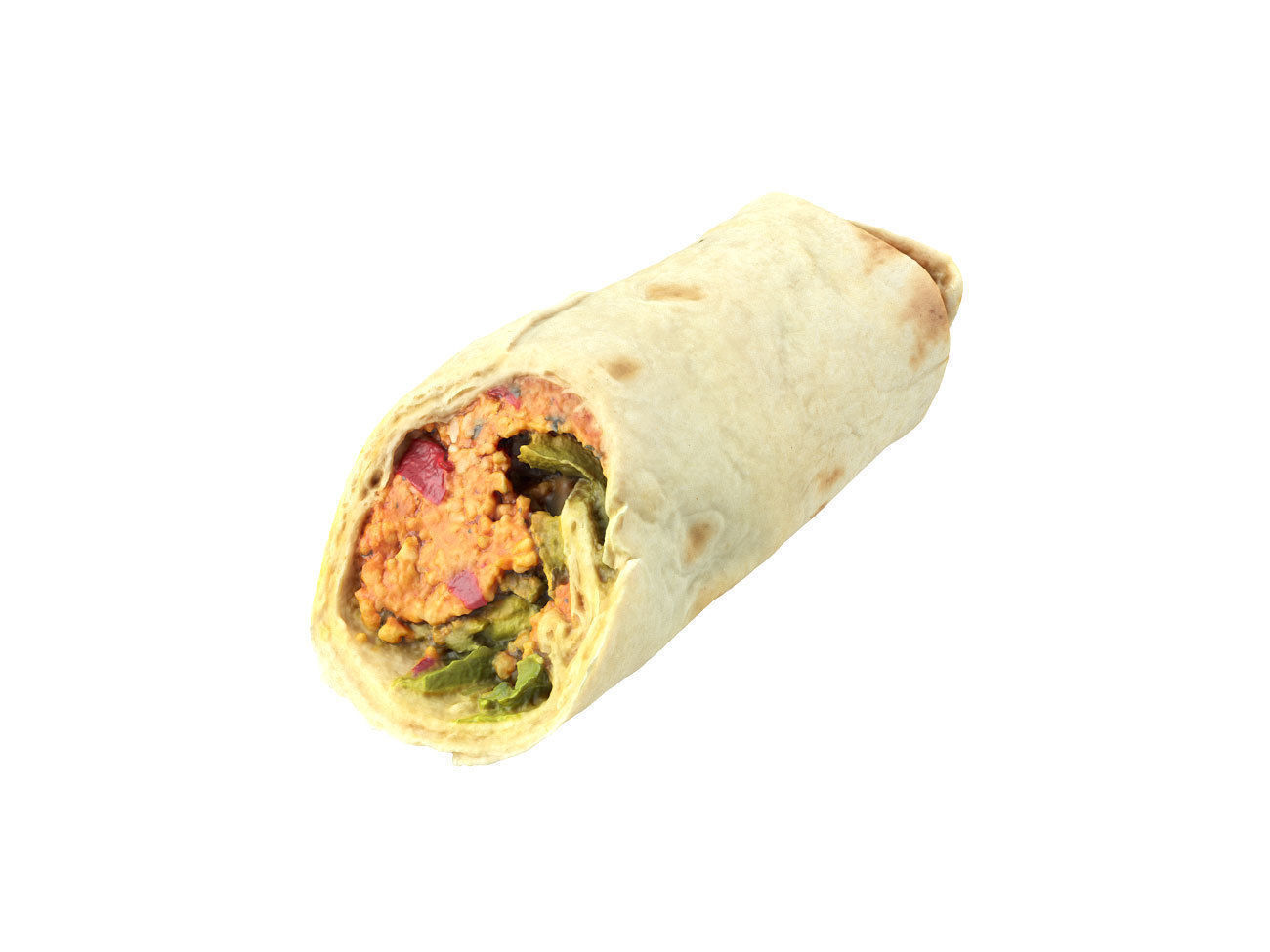 Photorealistic Couscous Wrap 3D Scan 3D model_5