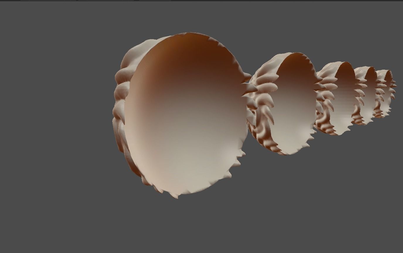 Low to High Poly test 22 Free 3D model_4