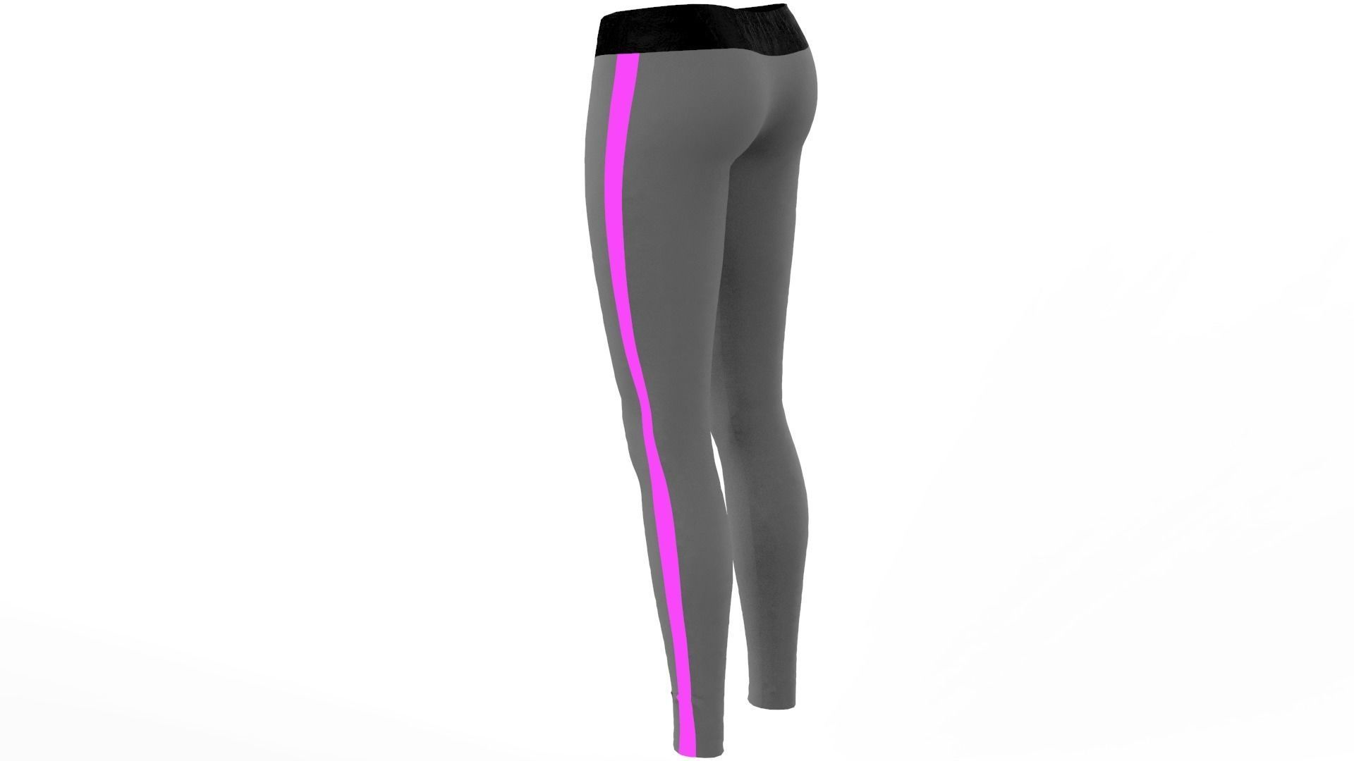 FREE Sports Bra and Leggings - Marvelous Designer - Project File Free 3D model_15