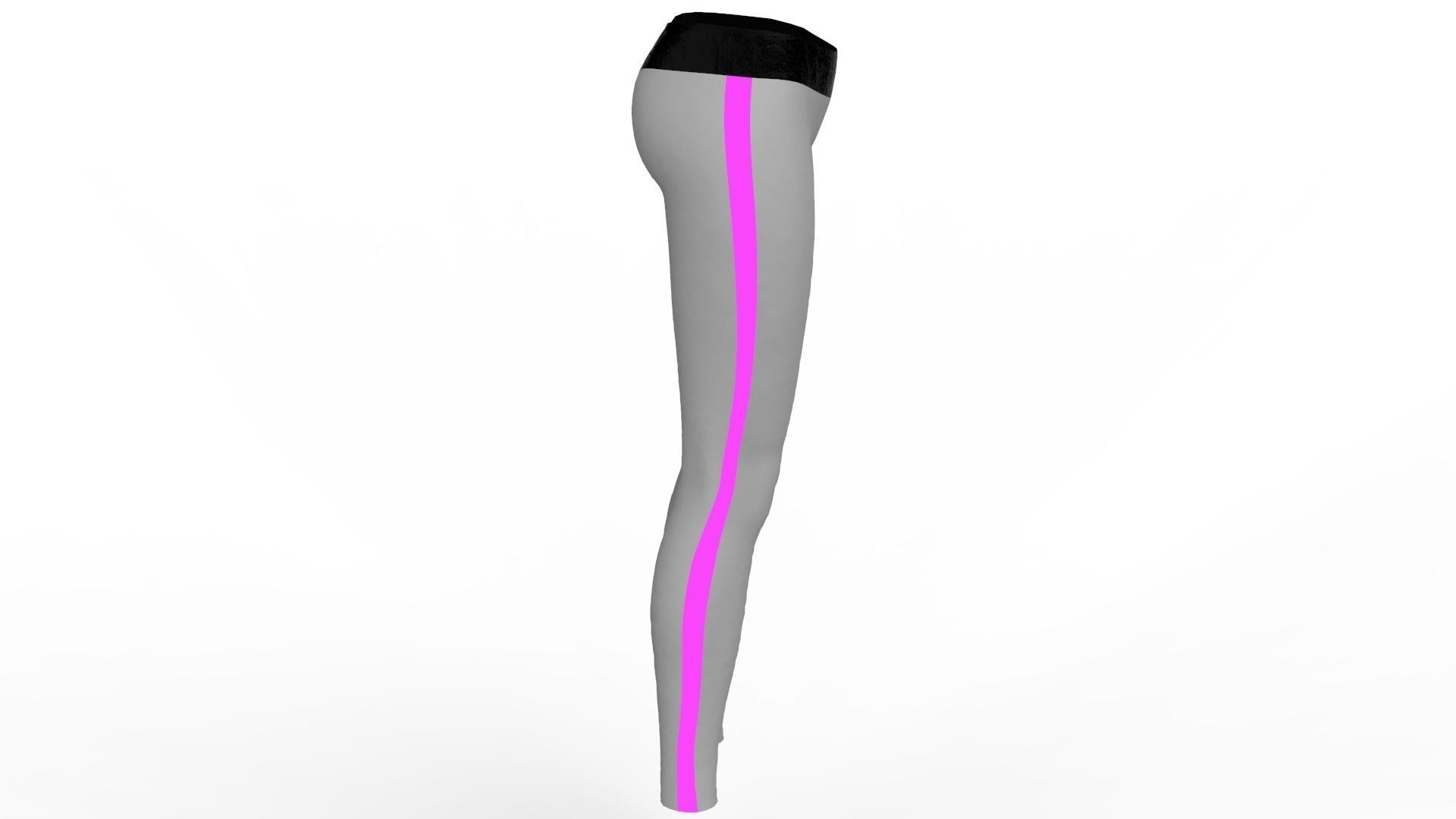 FREE Sports Bra and Leggings - Marvelous Designer - Project File Free 3D model_11