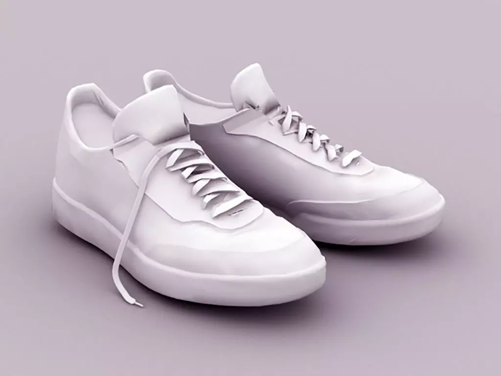 Sneakers pair of 3D model_0