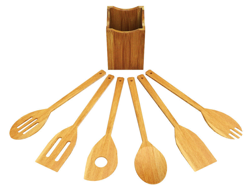 Wooden Spoon 3D model_8