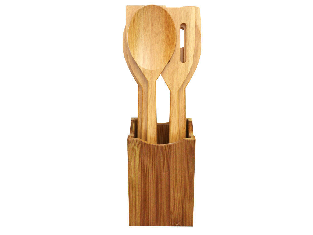 Wooden Spoon 3D model_7