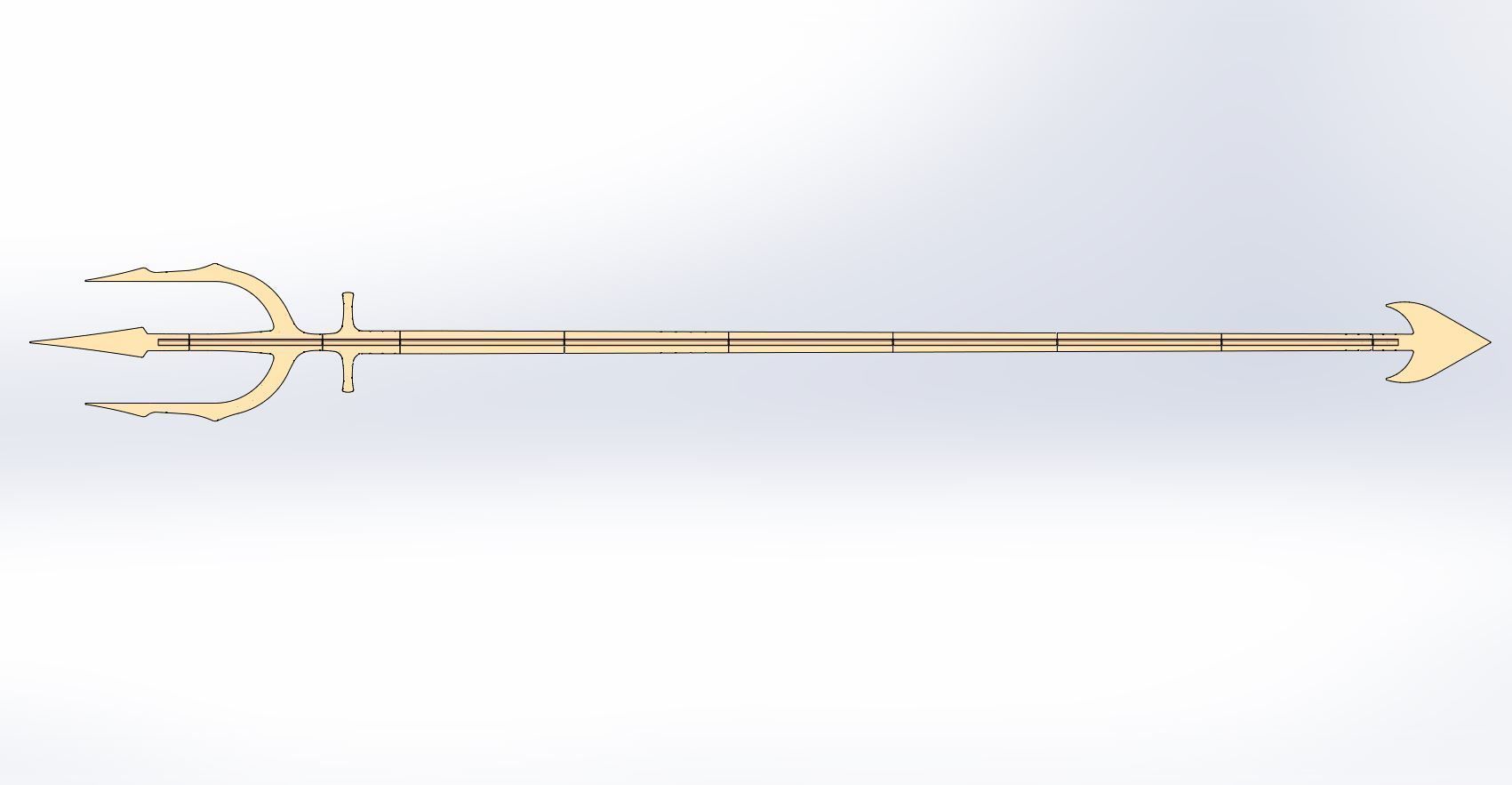 Trident of King Atlan from the movie Aquaman 2018 3D print model_24