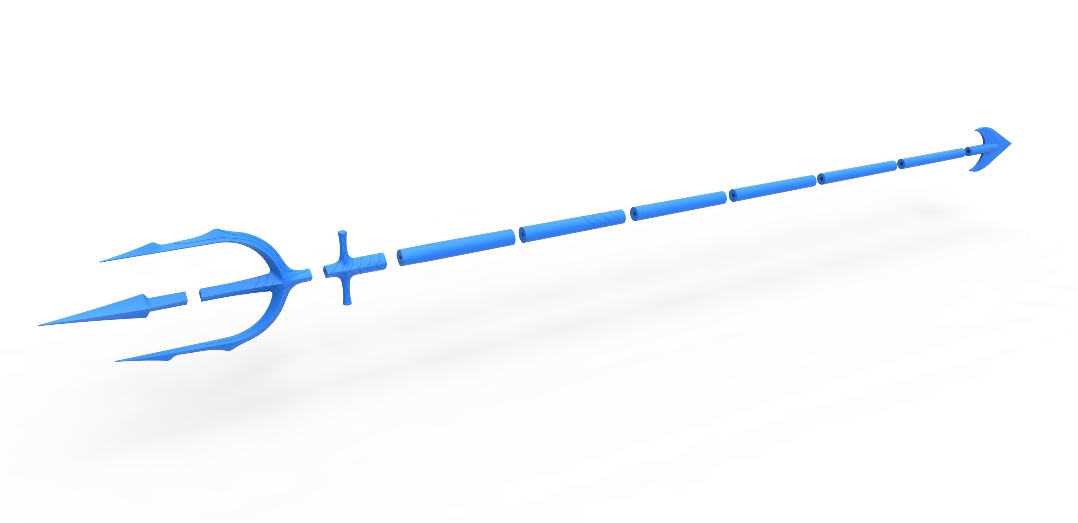 Trident of King Atlan from the movie Aquaman 2018 3D print model_20