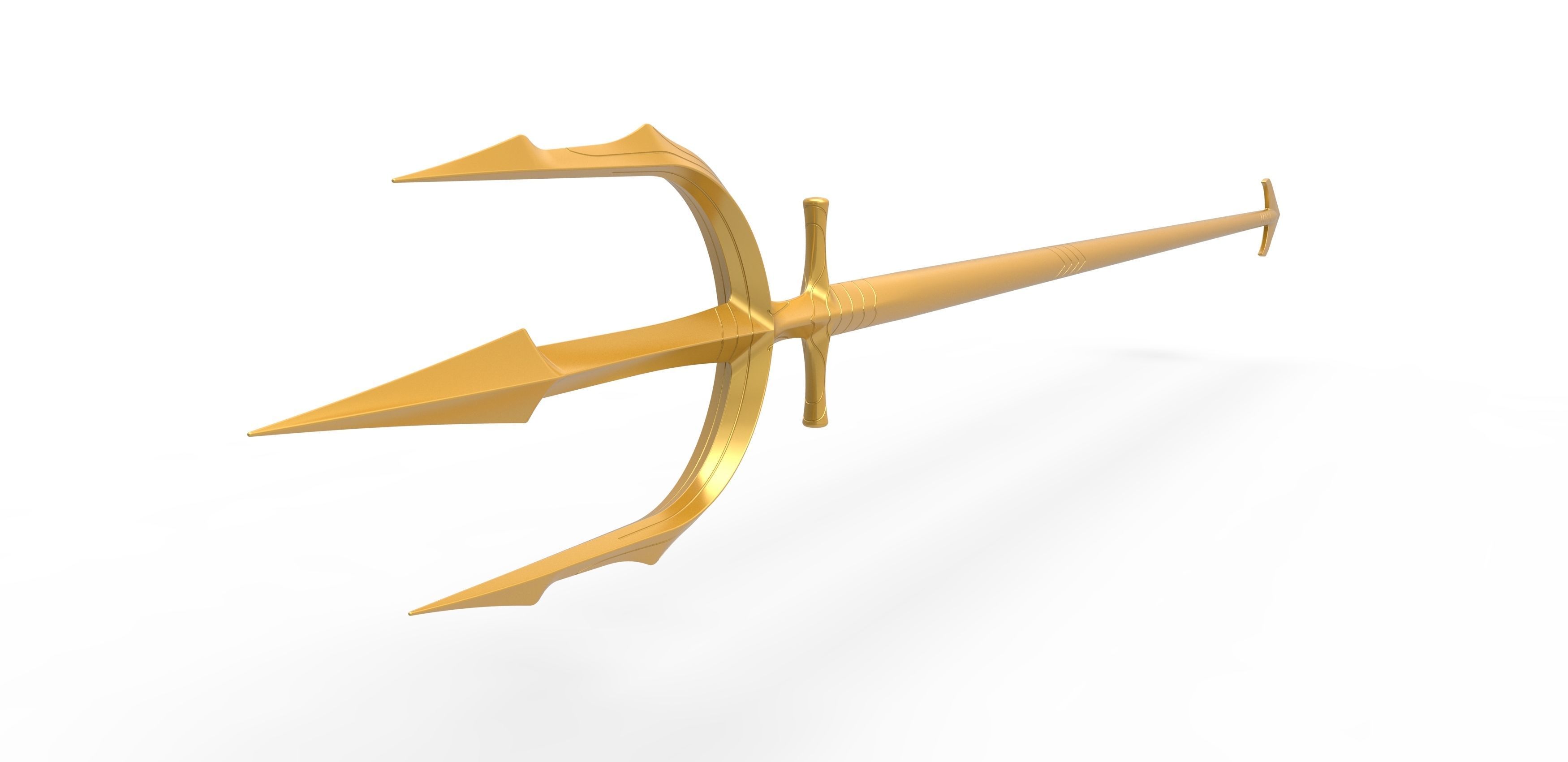 Trident of King Atlan from the movie Aquaman 2018 3D print model_1