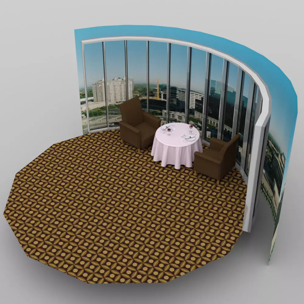Cozy Restaurant 3D model