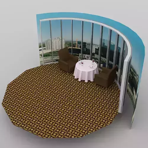 Cozy Restaurant 3D model