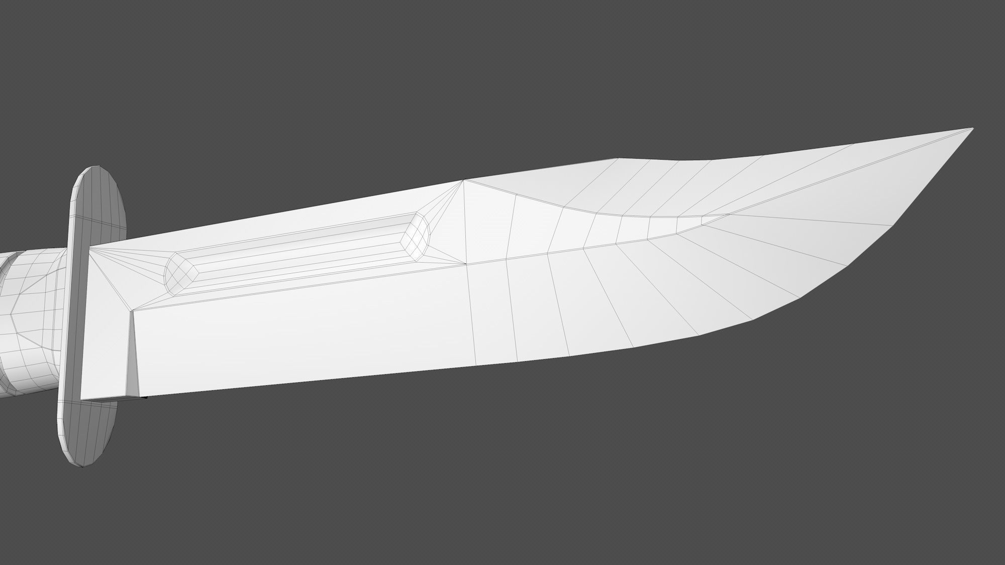 USMC Ka-Bar Knife Low-poly 3D model_6