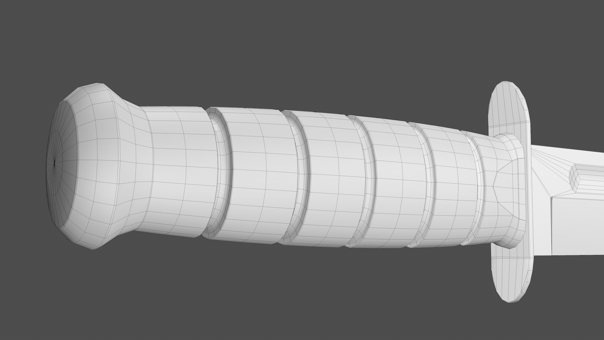 USMC Ka-Bar Knife Low-poly 3D model_8