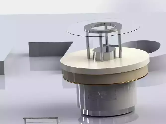 Chicken table with glass top