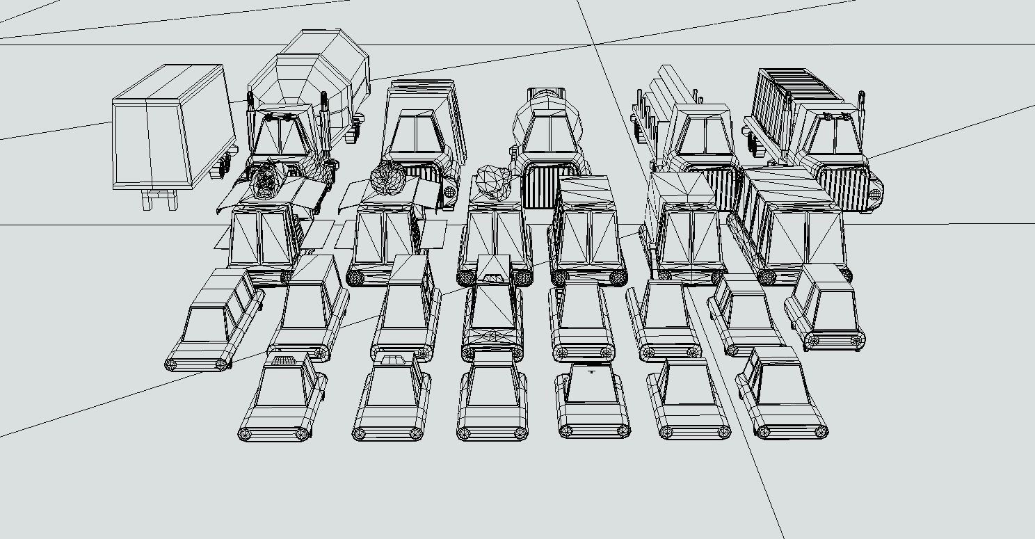 Vehicles Low Poly Pack Low-poly 3D model_17