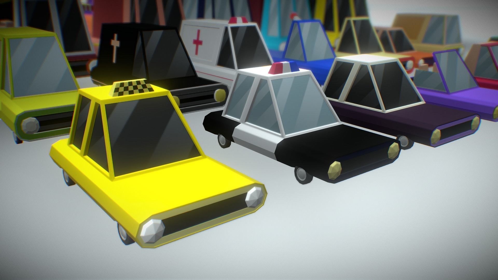 Vehicles Low Poly Pack Low-poly 3D model_11