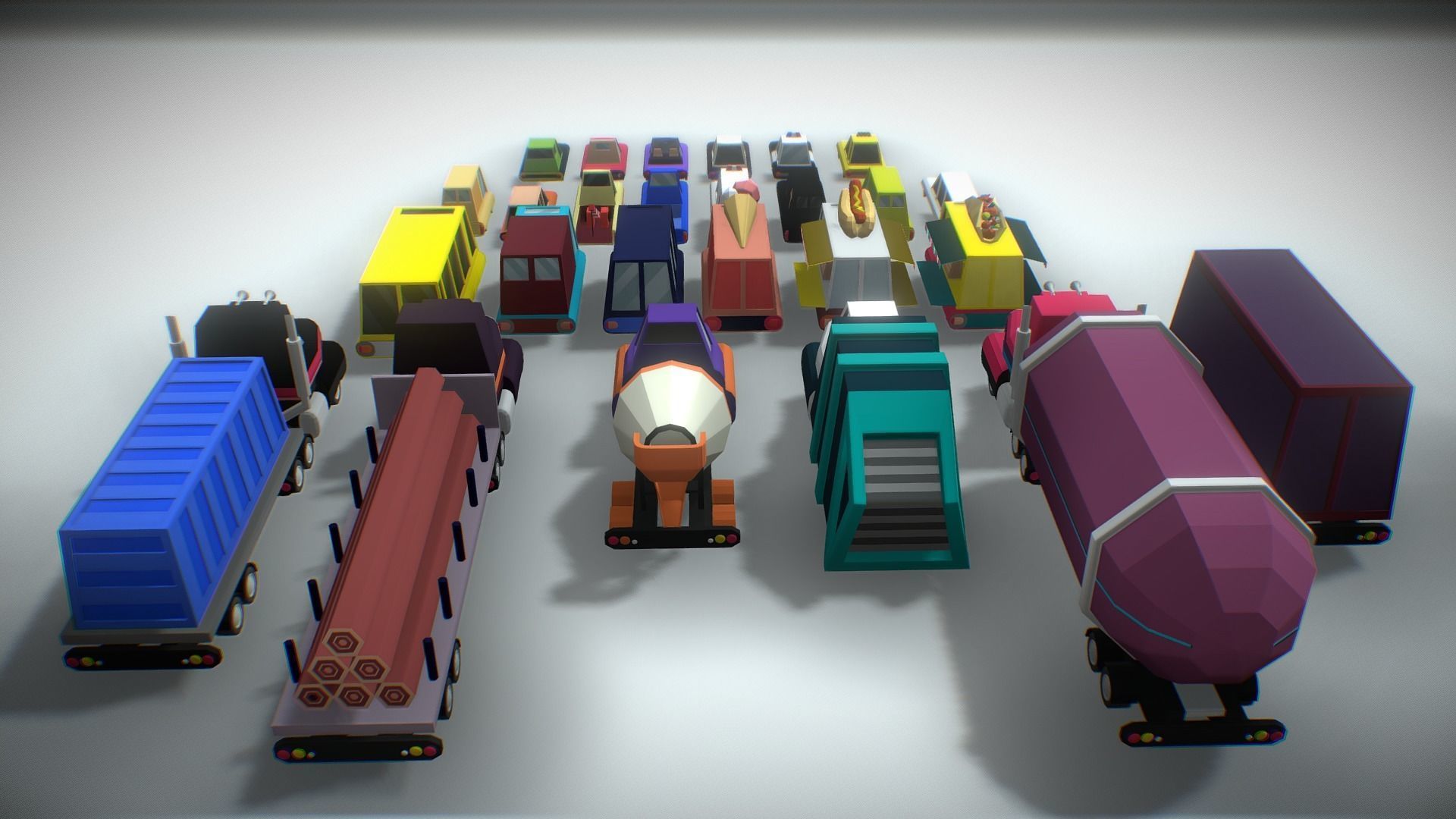 Vehicles Low Poly Pack Low-poly 3D model_15