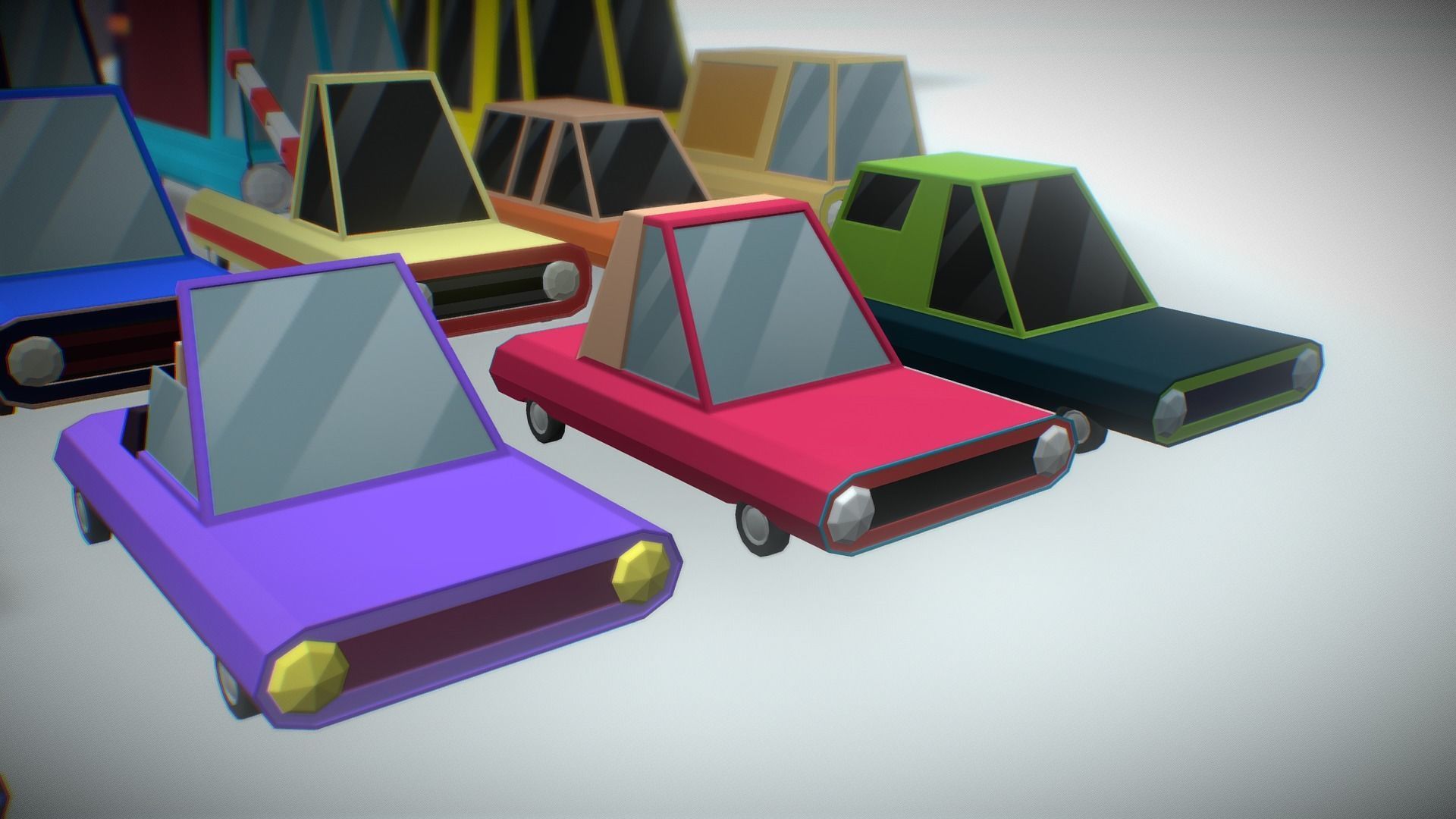Vehicles Low Poly Pack Low-poly 3D model_10