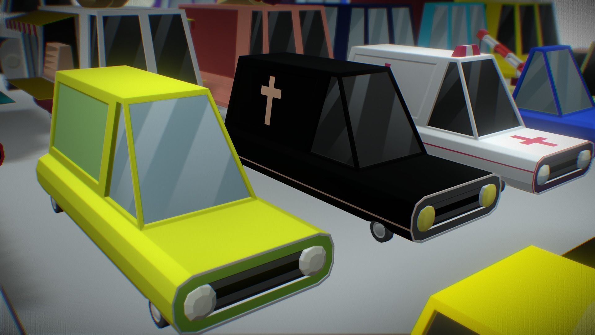 Vehicles Low Poly Pack Low-poly 3D model_12