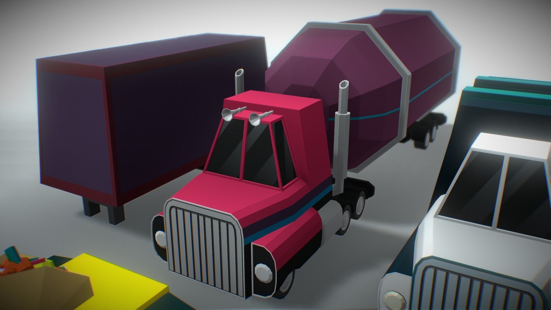 Vehicles Low Poly Pack Low-poly 3D model_9