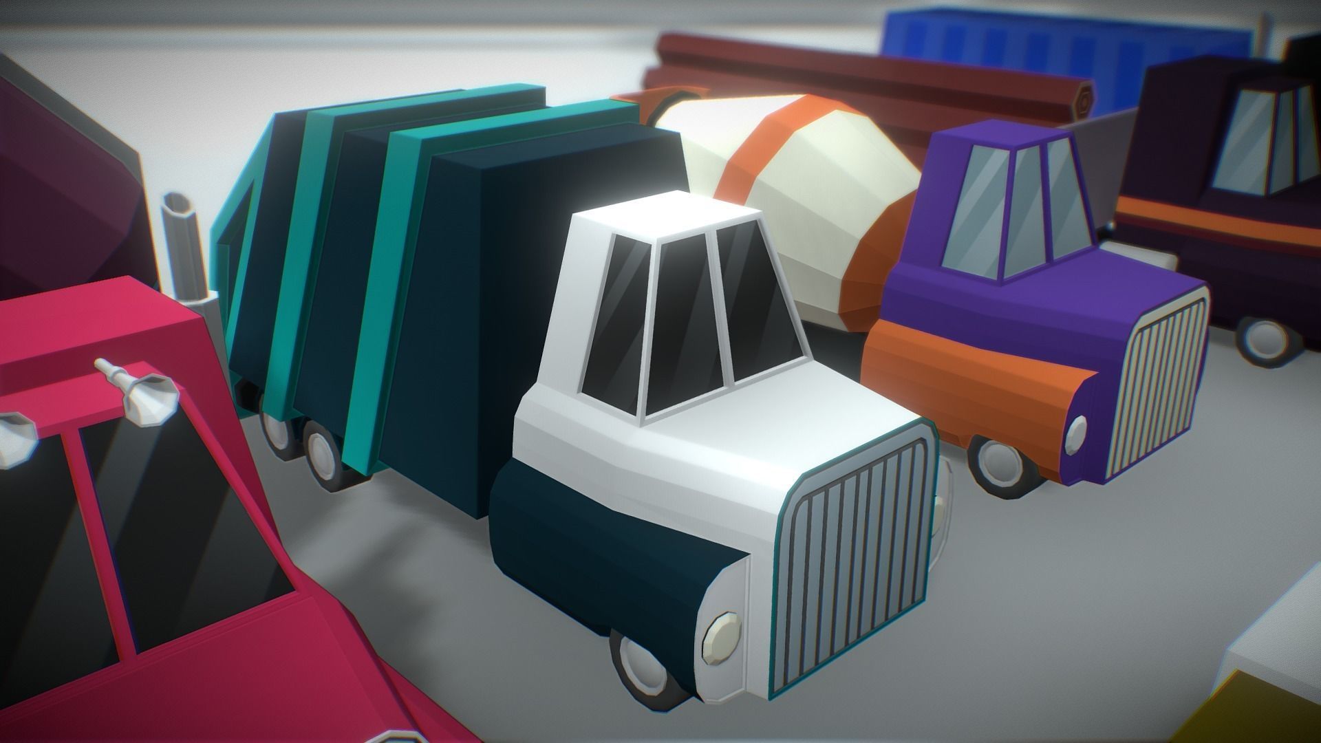 Vehicles Low Poly Pack Low-poly 3D model_8