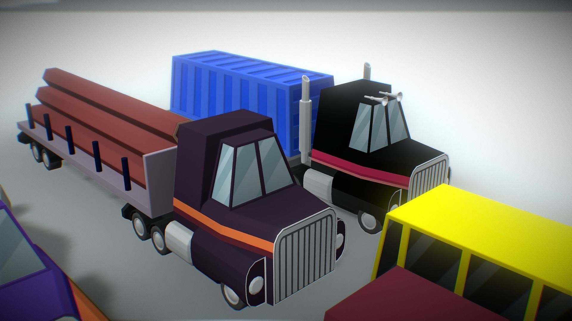 Vehicles Low Poly Pack Low-poly 3D model_6