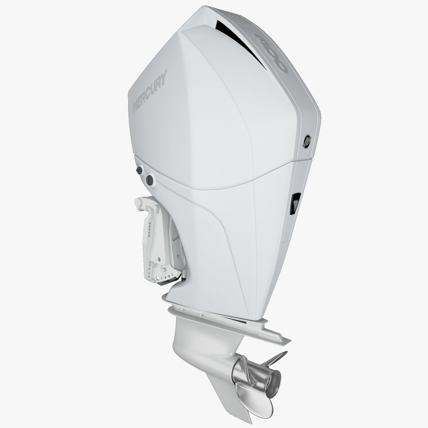 Mercury Fourstroke 300hp v8 Outboard Motor 3D model_3