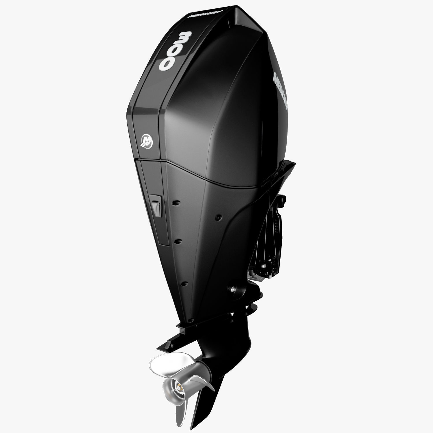 Mercury Fourstroke 300hp v8 Outboard Motor 3D model_8