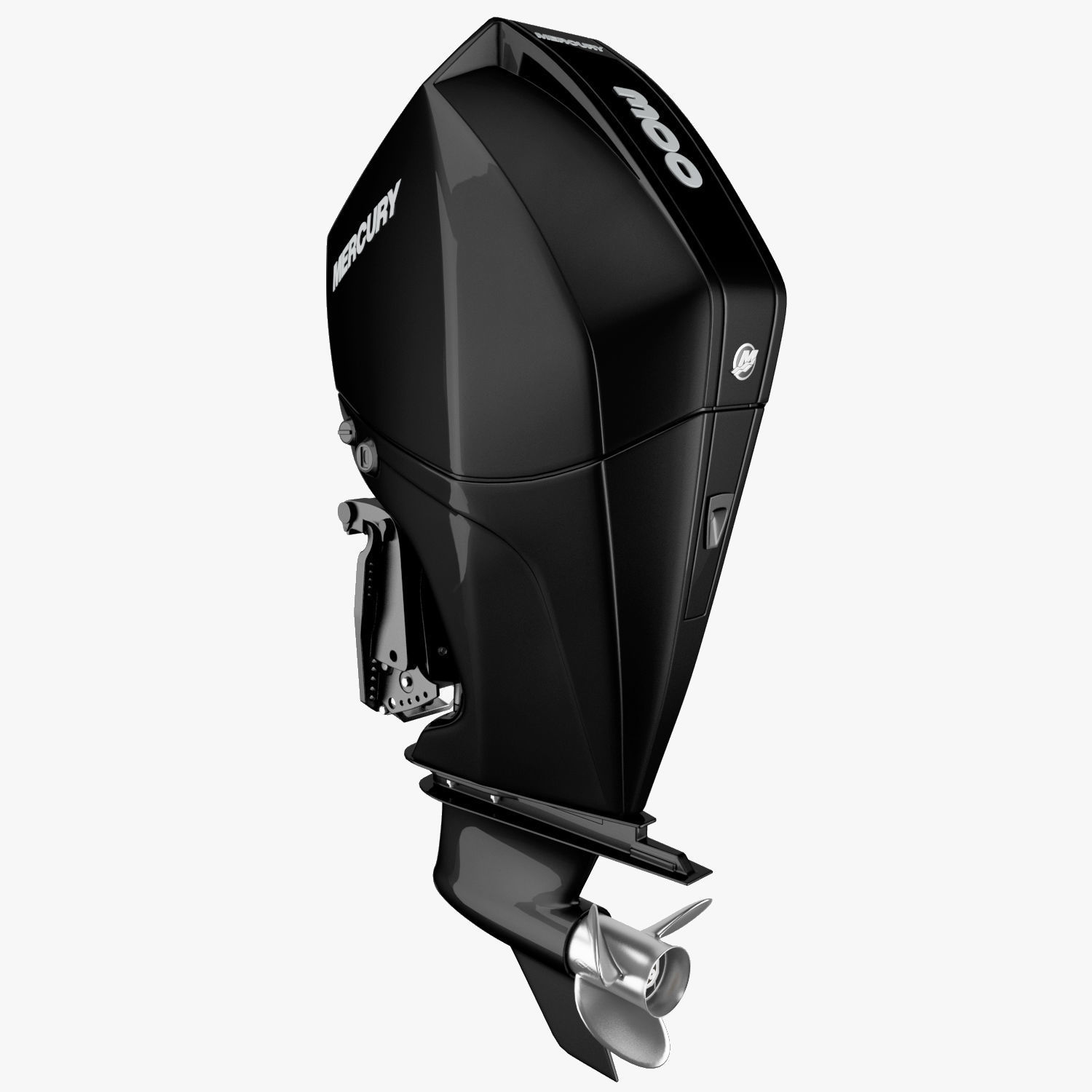 Mercury Fourstroke 300hp v8 Outboard Motor 3D model_2