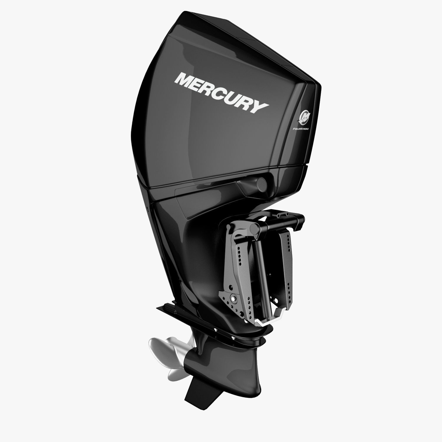 Mercury Fourstroke 300hp v8 Outboard Motor 3D model_6