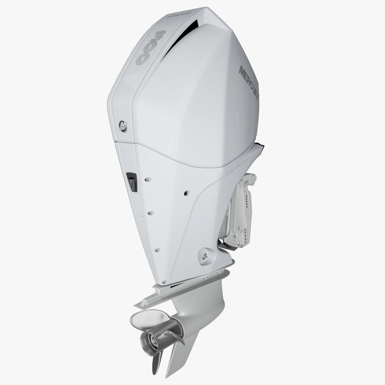 Mercury Fourstroke 300hp v8 Outboard Motor 3D model_9