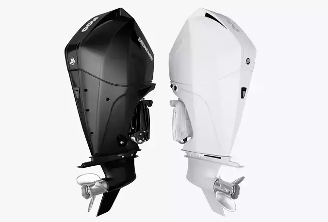 Mercury Fourstroke 300hp v8 Outboard Motor 3D model