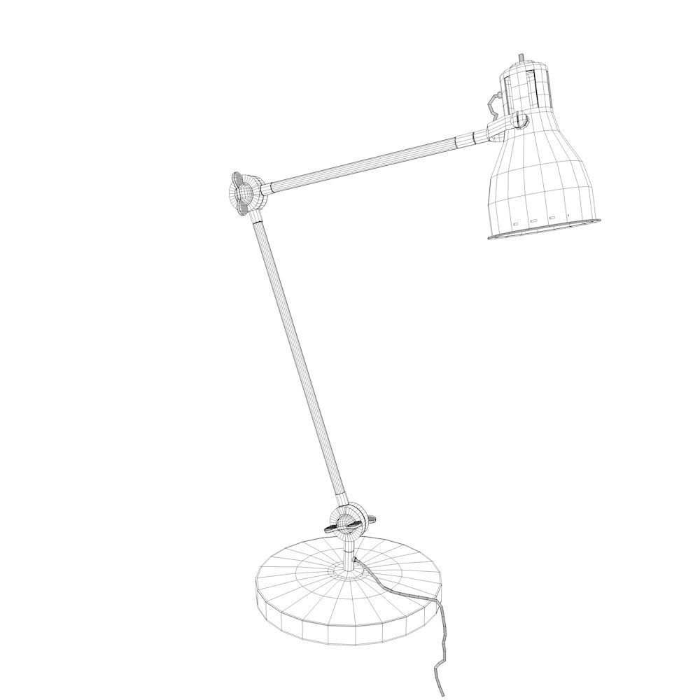 Modern Simple Designer Lamp Free low-poly 3D model_2