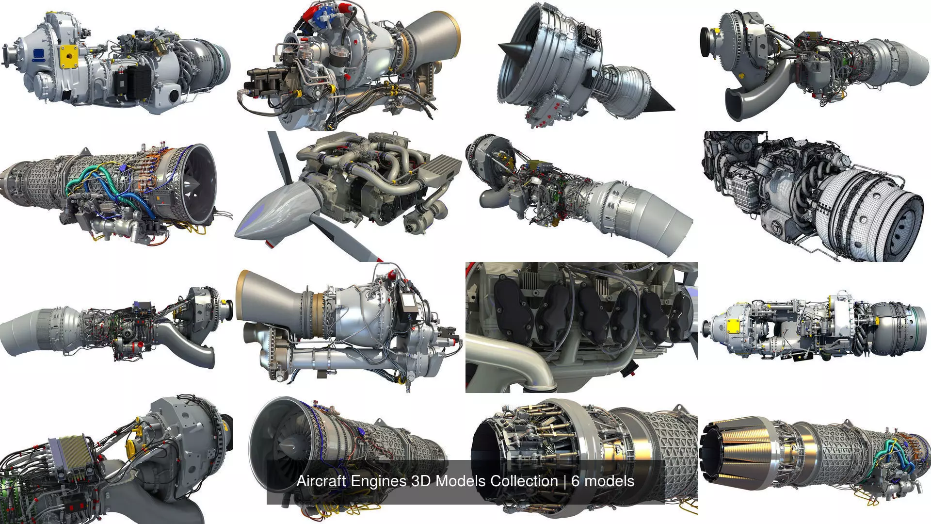 Aircraft Engines 3D Models Collection _1