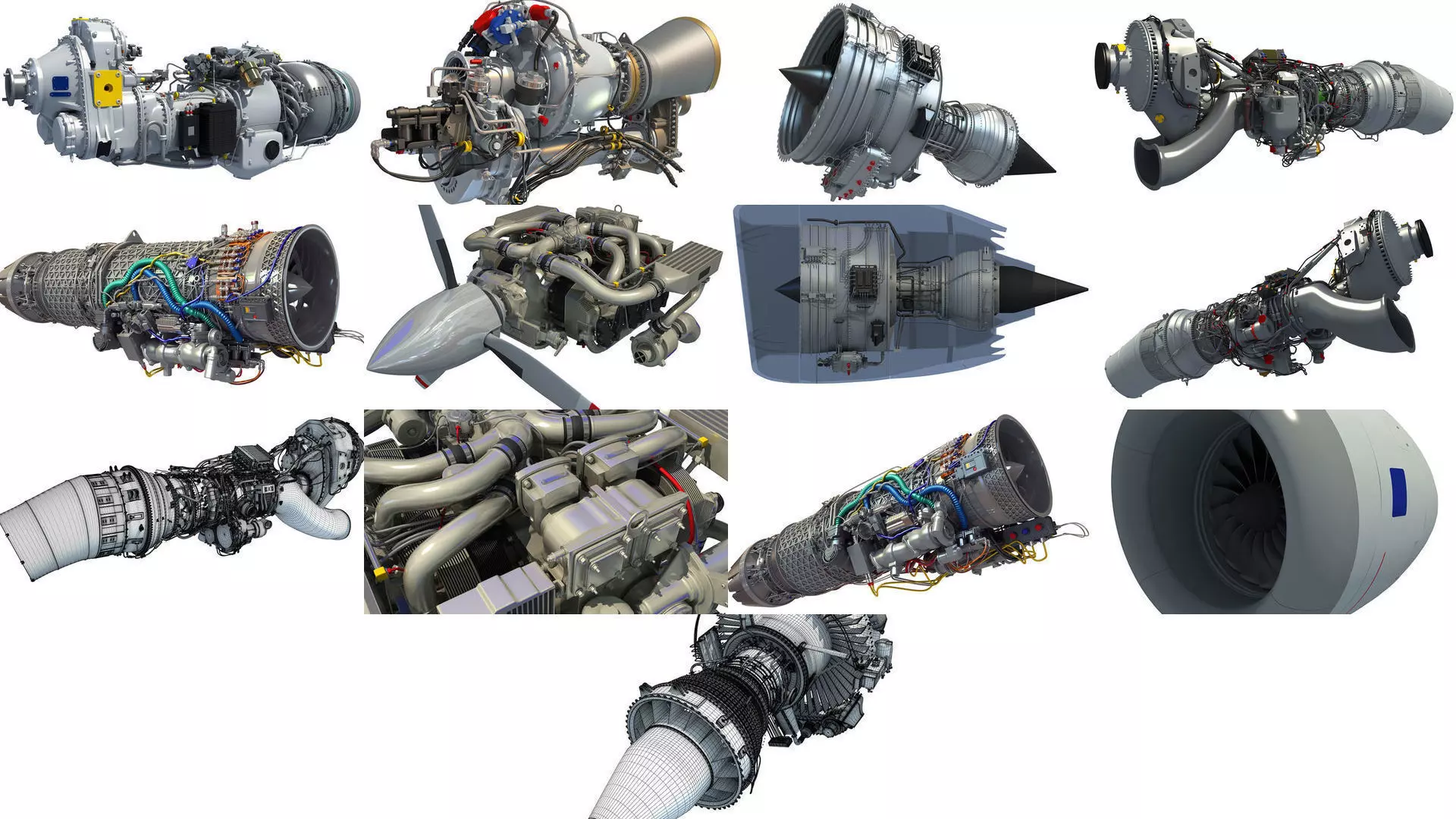 Aircraft Engines 3D Models Collection _0