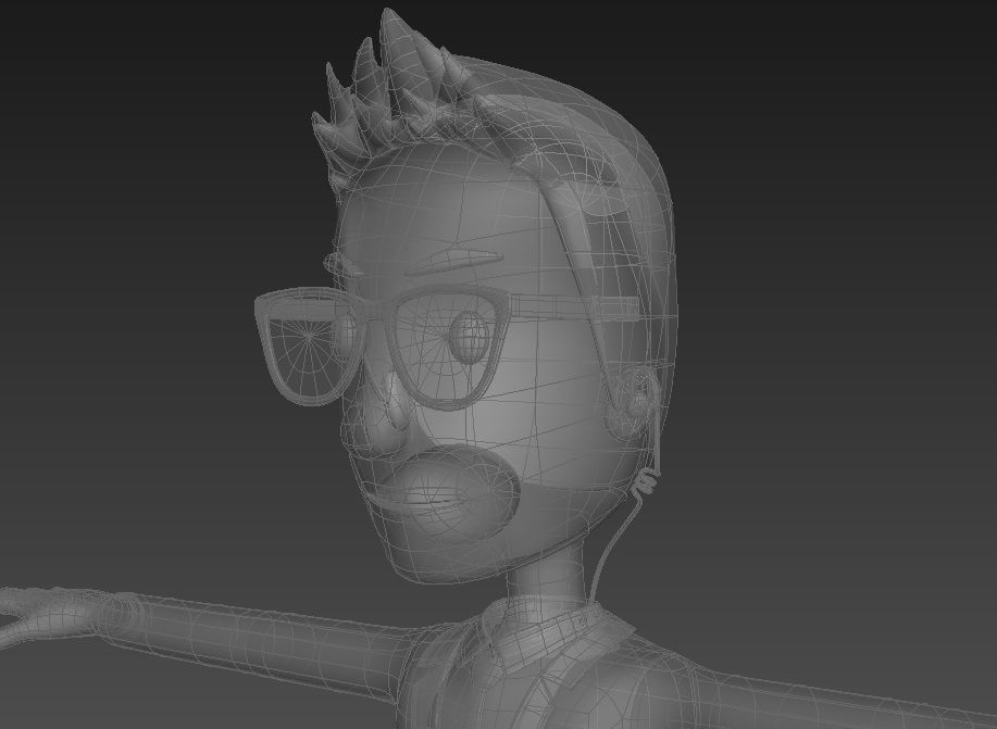 CartoonMan009 Agent 3D model_22