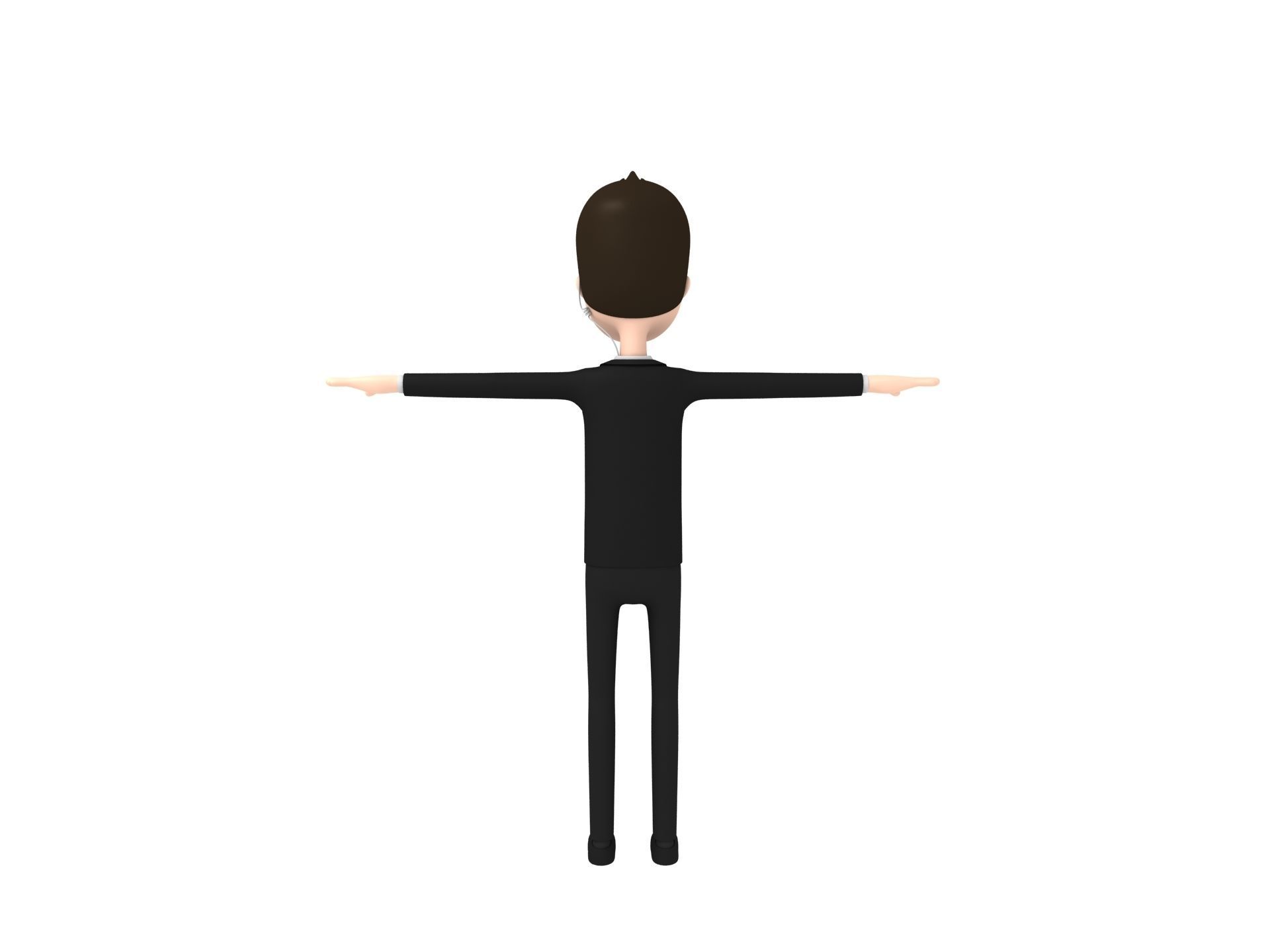 CartoonMan009 Agent 3D model_3