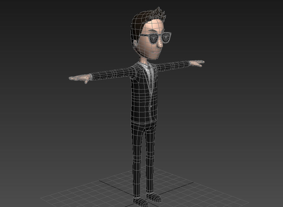 CartoonMan009 Agent 3D model_9