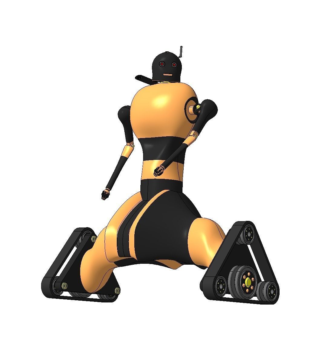 The multifunctional moveable robot Free 3D model_1