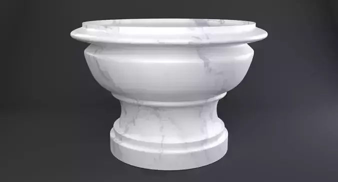Marble Fruit Bowl 