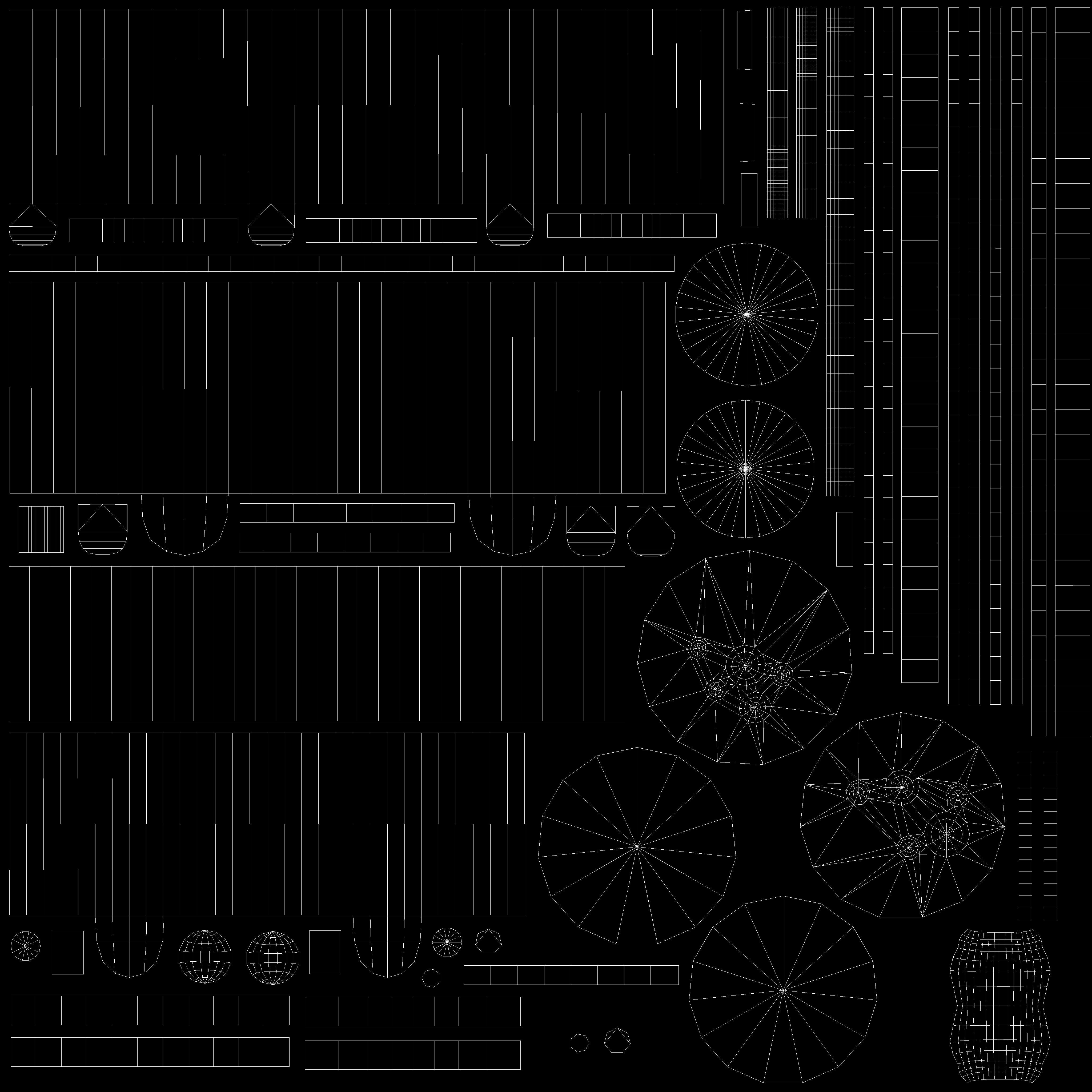 wood bucket Low-poly 3D model_16